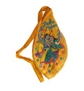 Radha Krishna On Swing Embroided Japa Bead Bag with Maha-Mantra on Back