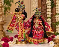 Simple Night Dress for Radha Krishna Deities