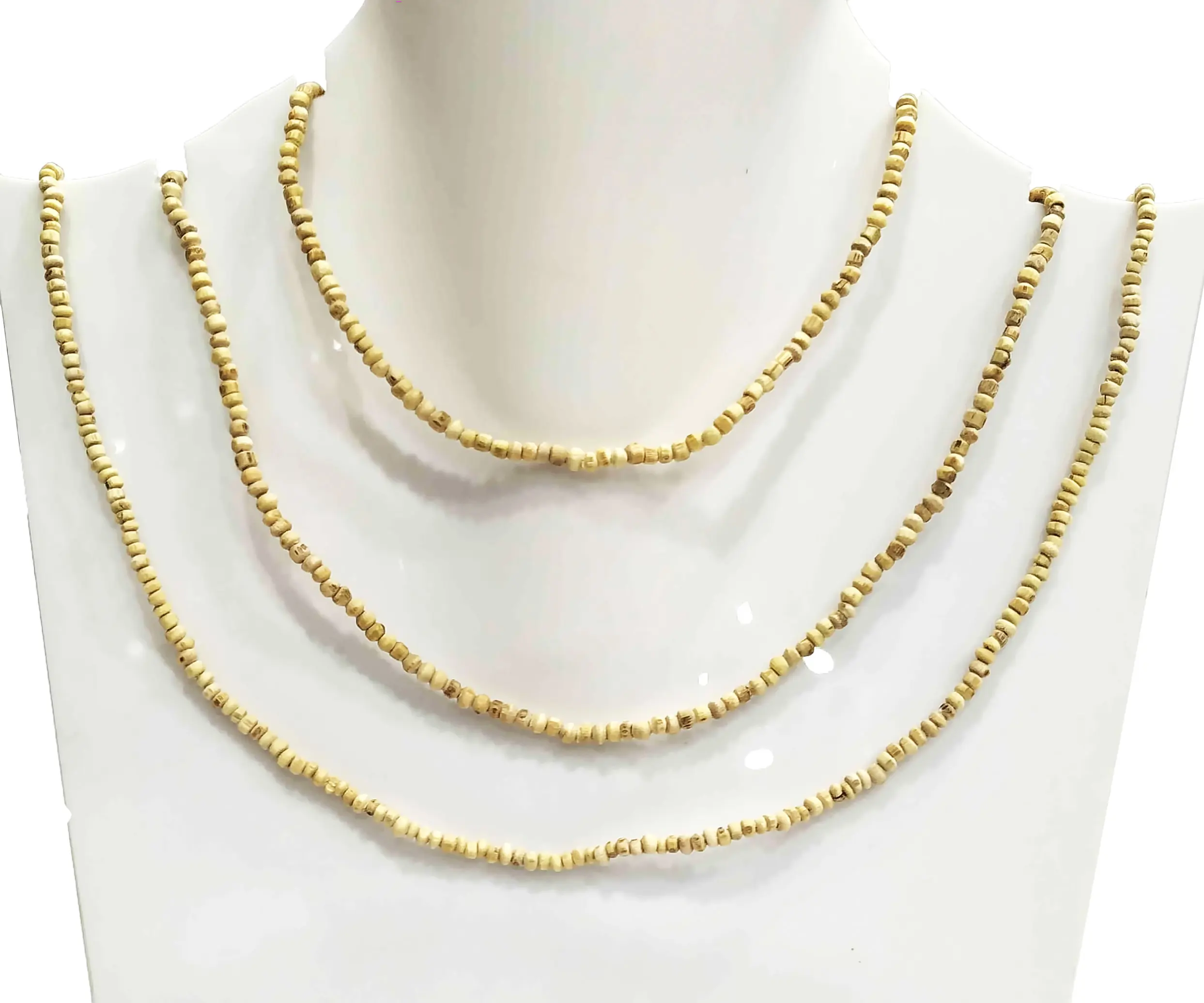 Tulsi Neck Beads - Small Flat