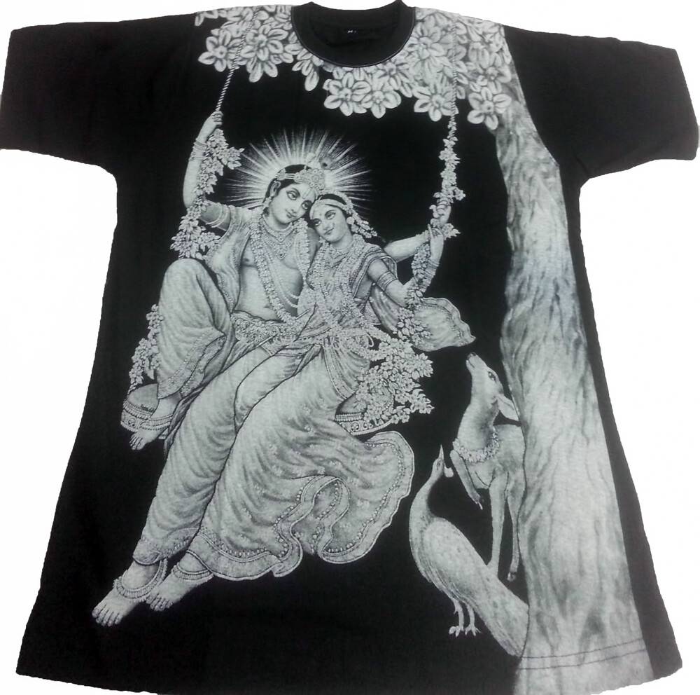 T-Shirt: Radha Krishna Black