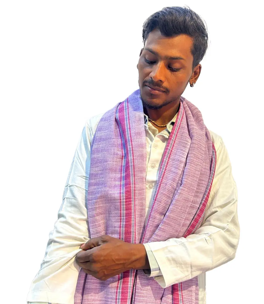 Gamcha, Bengali cotton -- Traditional Indian Bathing Towel