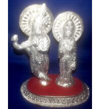 White Metal Radha Krishn (5" high)