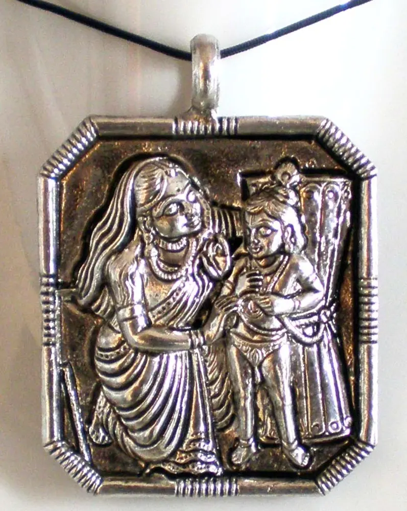 Damodara Lila White Metal Pandant
