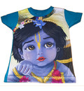 Boys Krishna Digital Print T-shirt