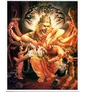 Lord Nrsimhadeva Greeting Cards Pack of 10