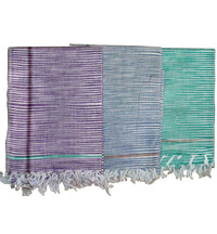 Gamcha, Khadi, large size (200x100 cm) -- Traditional Indian Bathing Towel