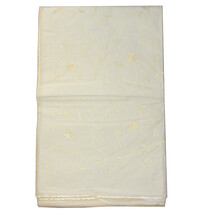 Sari, Cotton -- Beige Background with Embroidery