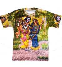 T-Shirt: Radha-Krishna -- All-over print