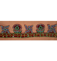 Traditional Vedic Gate Decoration with Beads (36"x4")