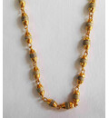 Gold Plated Silver Tulsi Necklace - Small Beads