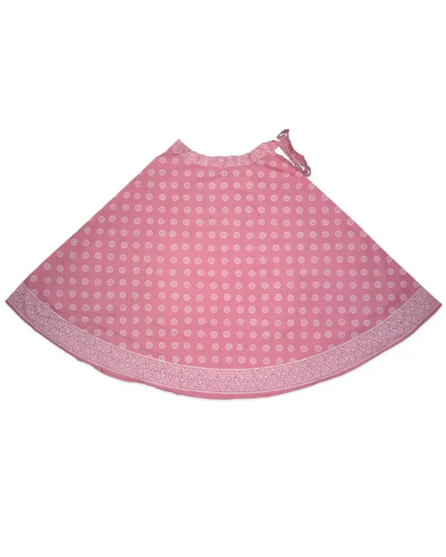 Gopi Skirt -- Wrap-Around with Printed Pattern