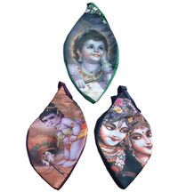 Japa Bead Bag -- Printed Krishna Art