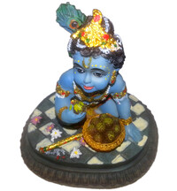 Laddu Gopal Polyresin Deity (3" high)