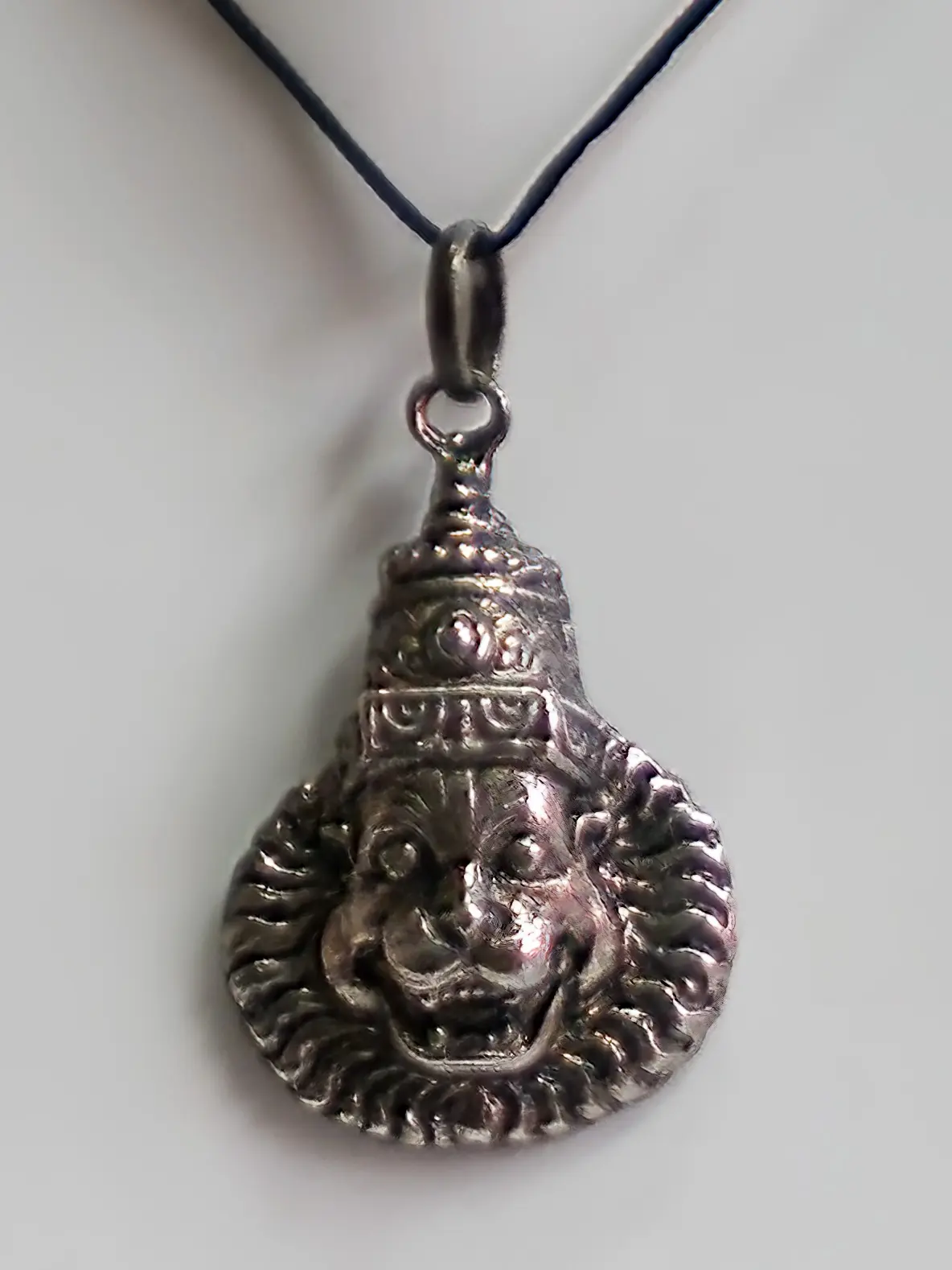 Narsimha Necklace with Black Thread (medium size)