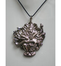 Lord Nrsimhadeva Killing Hiranyakasipu Pendant With Black Thread