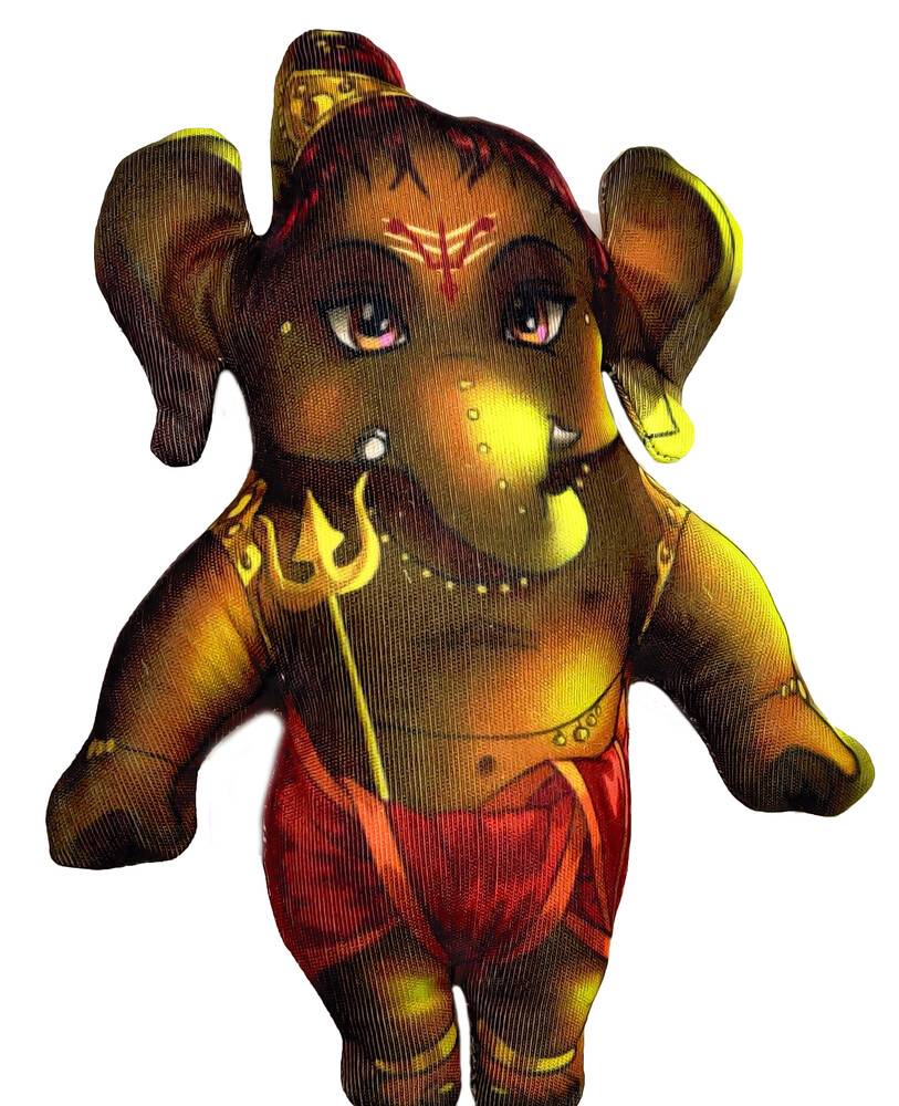 Digital printed Lord Ganesha doll