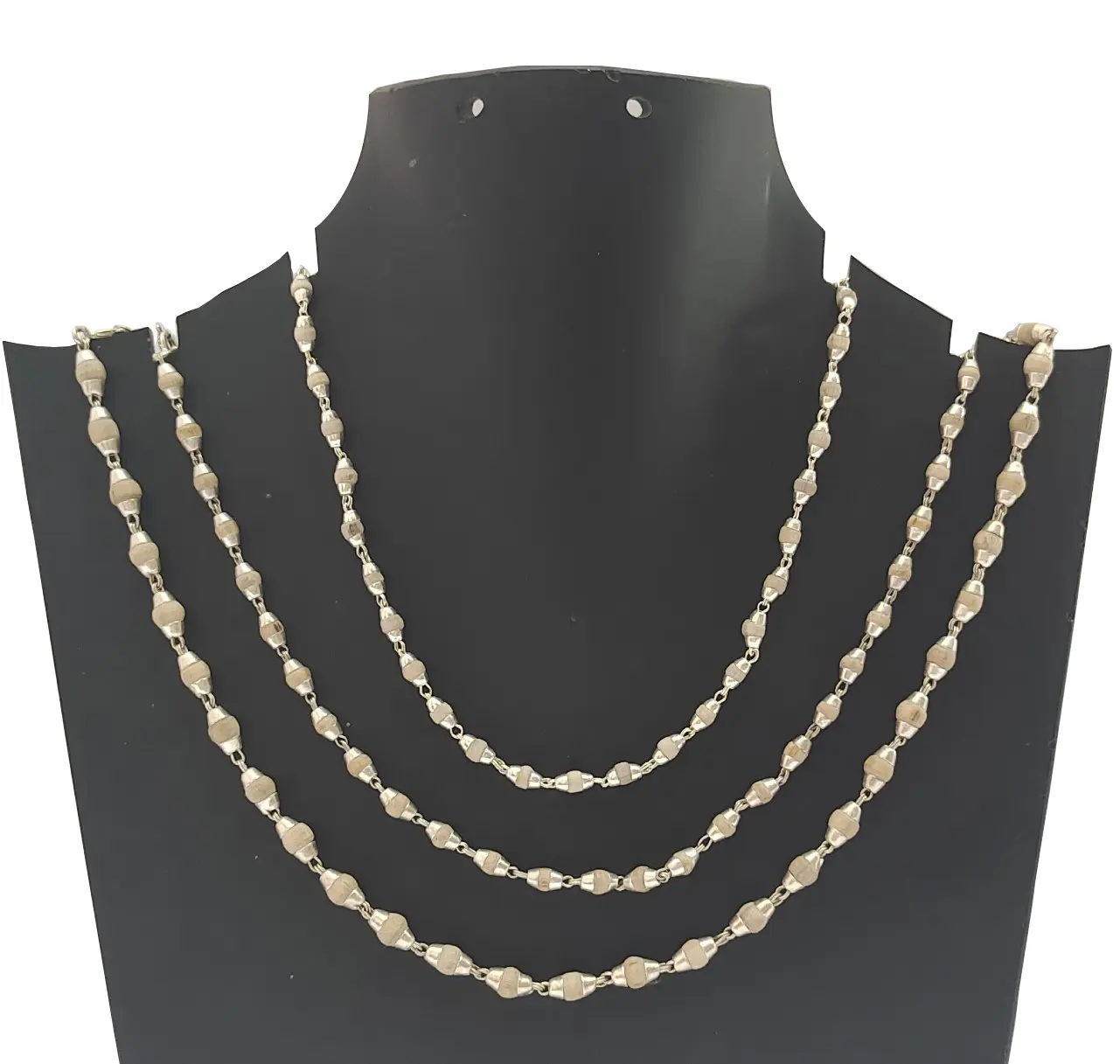 Silver Tulsi Necklace - Small Beads