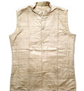 Waistcoat / Vest -- Raw Silk, Men\'s