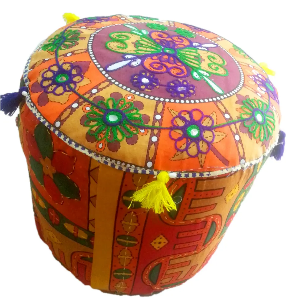 Sitting Stool in Rajhastani Cloth