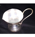 White Metal Single Ghee Lamp