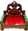 Wooden Singhasan / Vyasasana with Decoration 6x5\"