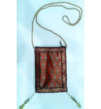 Zip Bag With Traditional Indian Designs (4.3" x 6.6")